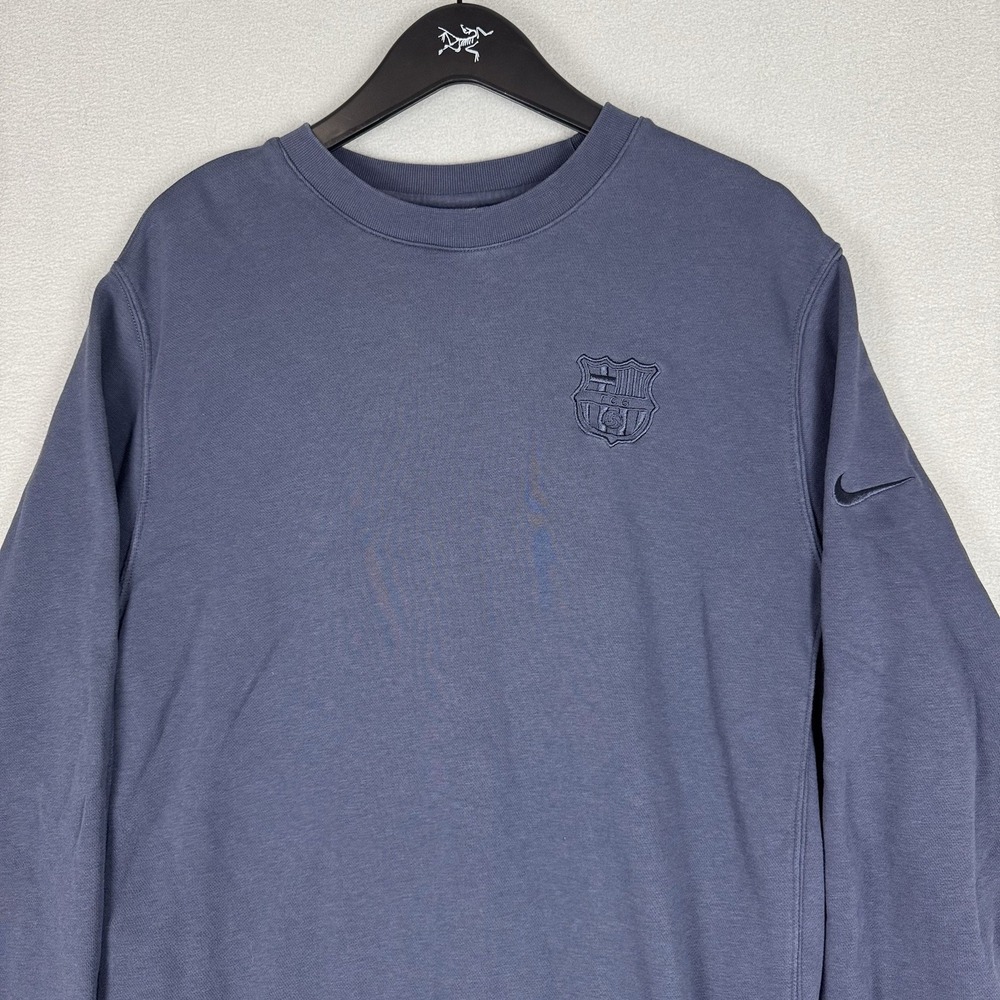 Nike FC Barcelona Swoosh Logo Crewneck Sweater Men Medium Soccer Yamal Futbol